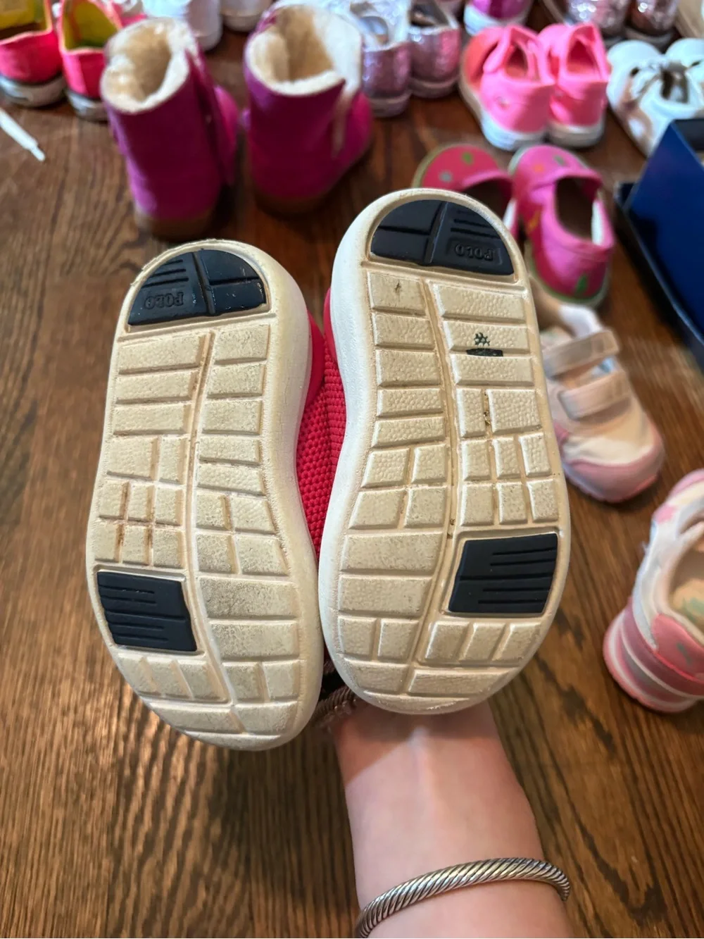 Polo by Ralph Lauren Bright Pink Knit Slip-On Toddlers' Sneakers